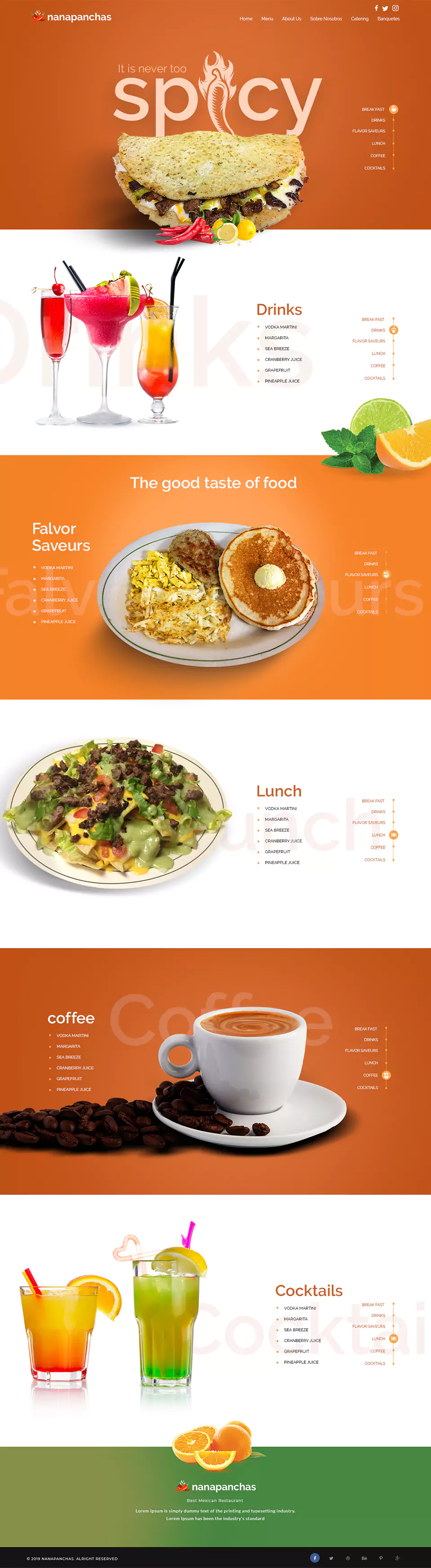 Restaurant & Food Website